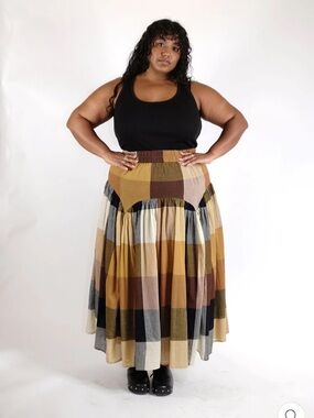 NWOT Rujeta Sheth Leila Skirt in Marni Chex